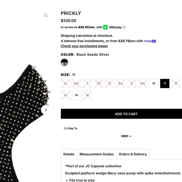 JEFFREY CAMPBELL PRICKLY SPIKE PLATFORM SHOES in BLACK - Picture 12 of 12